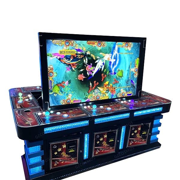 55" Fish Table Game Machine Cabinet 8 Players